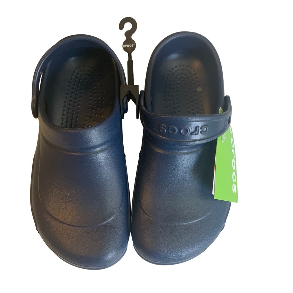NWT CROCS at Work Bistro Navy Blue Roomy Fit Unisex M5/W7